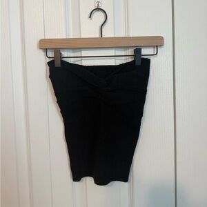 Stylish Black Women's Knit Tube Top